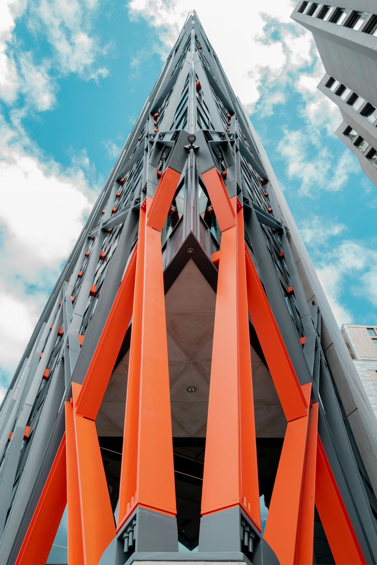 Steel tower structure detail
